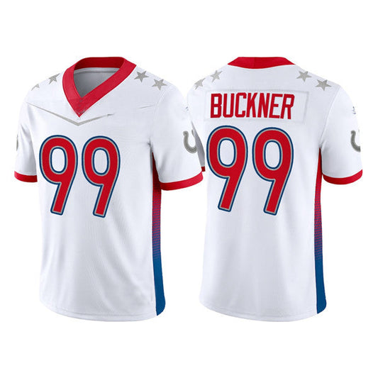 IN.Colts #99 DeForest Buckner 2022 White Pro Bowl Stitched Jersey American Football Jerseys - Main View