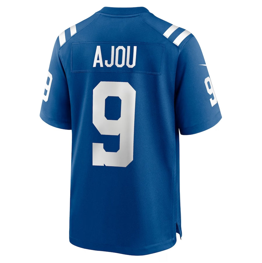 IN.Colts #9 Ajou Ajou Royal Team Game Stitched American Football Jerseys - Main View