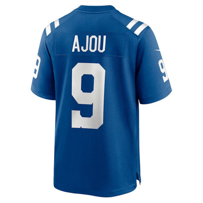 IN.Colts #9 Ajou Ajou Royal Team Game Stitched American Football Jerseys - Main View