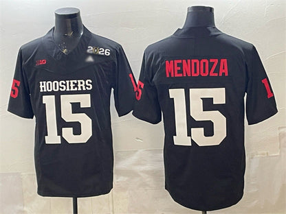 IN.Hoosiers #15 Fernando Mendoza Black F.U.S.E. 2026 Patch Stitched Basketball American College Jerseys - Main View