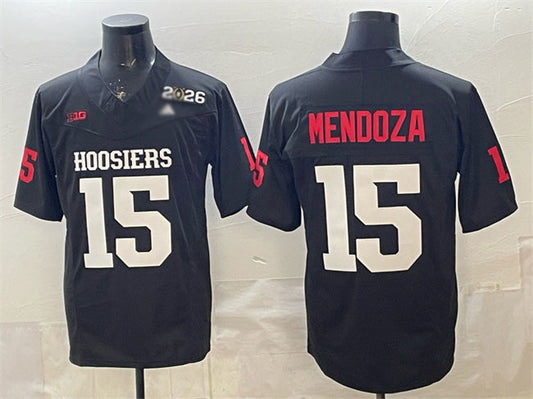 IN.Hoosiers #15 Fernando Mendoza Black F.U.S.E. 2026 Patch Stitched Basketball American College Jerseys - Main View