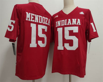 IN.Hoosiers #15 Fernando Mendoza Red 2026 Stitched Basketball American College Jerseys - Main View