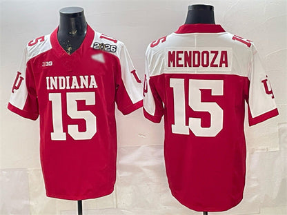 IN.Hoosiers #15 Fernando Mendoza Red Alternate F.U.S.E. 2026 Patch Stitched Football American College Jerseys - Main View