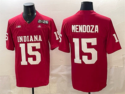 IN.Hoosiers #15 Fernando Mendoza Red F.U.S.E. 2026 Patch Stitched Basketball American College Jerseys - Main View