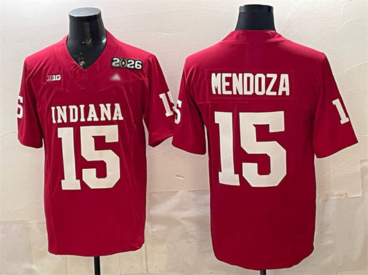 IN.Hoosiers #15 Fernando Mendoza Red F.U.S.E. 2026 Patch Stitched Basketball American College Jerseys - Main View