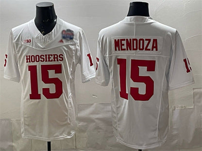 IN.Hoosiers #15 Fernando Mendoza White F.U.S.E. 2026 Patch Stitched Football American College Jerseys - Main View