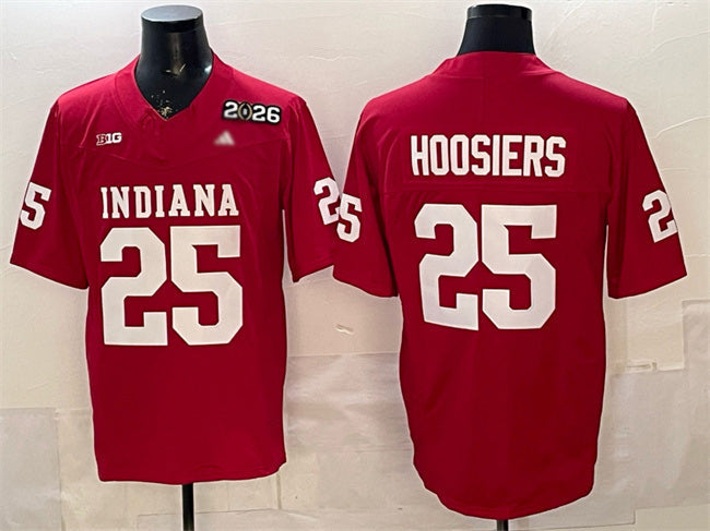 IN.Hoosiers #25 Hoosiers Red F.U.S.E. 2026 Patch Stitched Football American College Jerseys - Main View