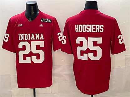 IN.Hoosiers #25 Hoosiers Red F.U.S.E. 2026 Patch Stitched Football American College Jerseys - Main View