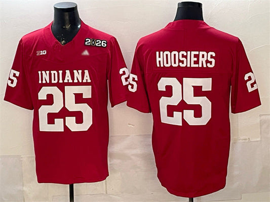 IN.Hoosiers #25 Hoosiers Red F.U.S.E. 2026 Patch Stitched Football American College Jerseys - Main View