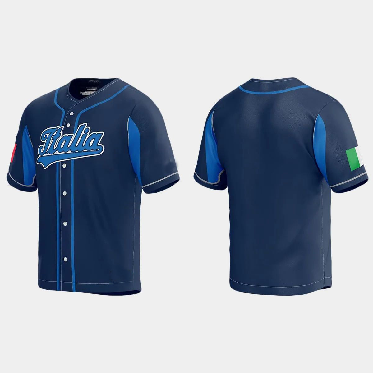 ITALY BASEBALL 2023 WORLD BASEBALL CLASSIC JERSEY ¨C NAVY Stitches Baseball Jerseys - Main View