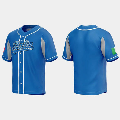 ITALY BASEBALL 2023 WORLD BASEBALL CLASSIC JERSEY - ROYAL Stitches Baseball Jerseys