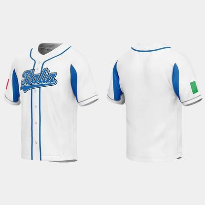 ITALY BASEBALL 2023 WORLD BASEBALL CLASSIC JERSEY ¨C WHITE Stitches Baseball Jerseys - Main View