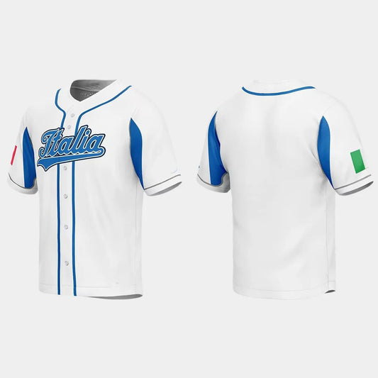 ITALY BASEBALL 2023 WORLD BASEBALL CLASSIC JERSEY ¨C WHITE Stitches Baseball Jerseys - Main View