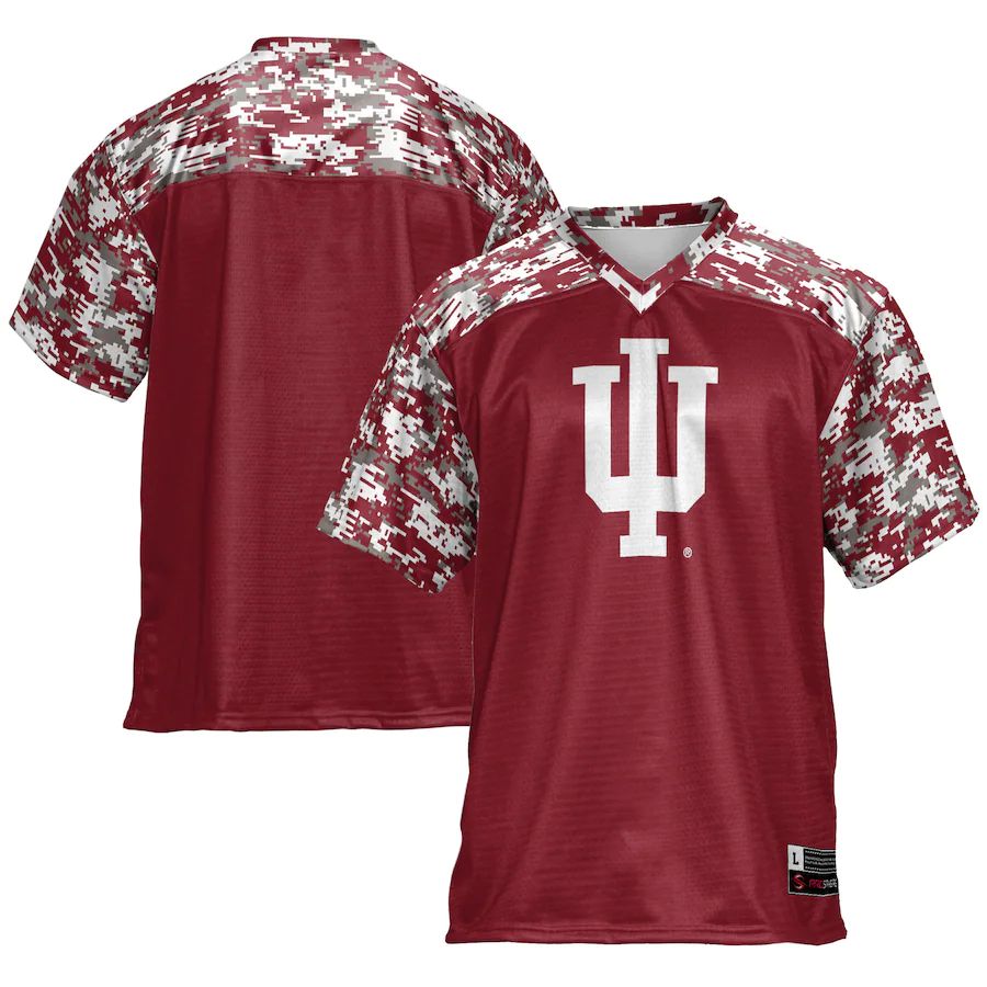IN. Hoosiers Football Jersey  Crimson Stitched American College Jerseys - Main View