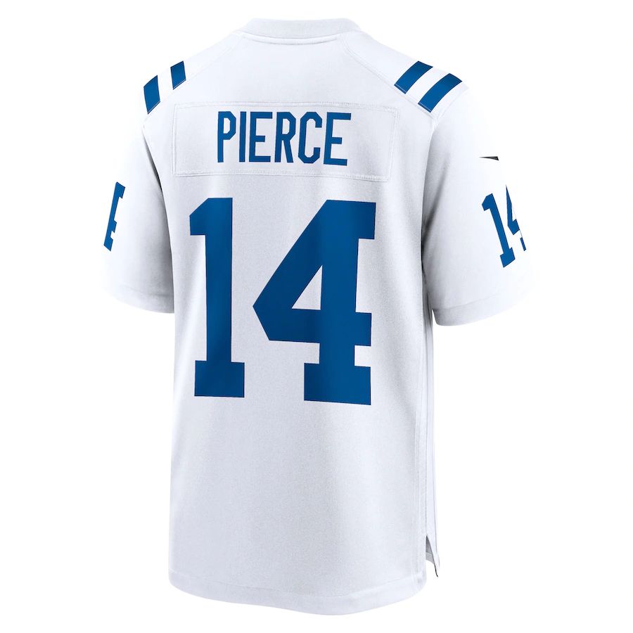 IN.Colts #14 Alec Pierce White Away Game Player Jersey Stitched American Football Jerseys - Main View