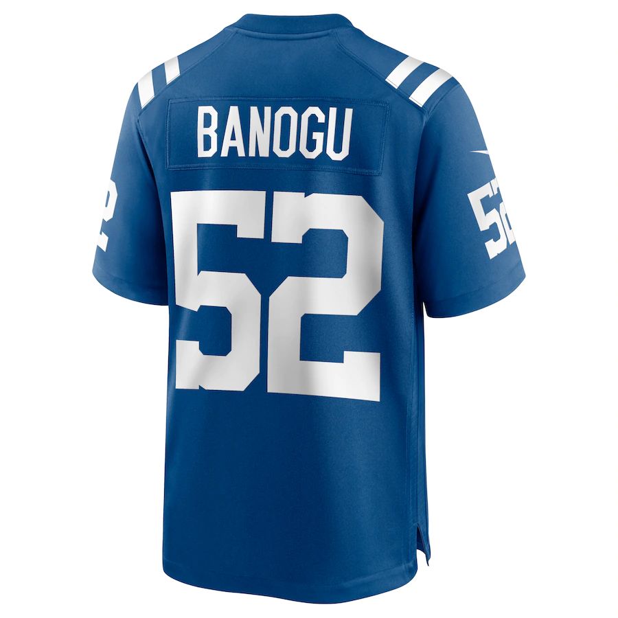 IN.Colts #52 Ben Banogu Royal Game Jersey Stitched American Football Jerseys - Main View