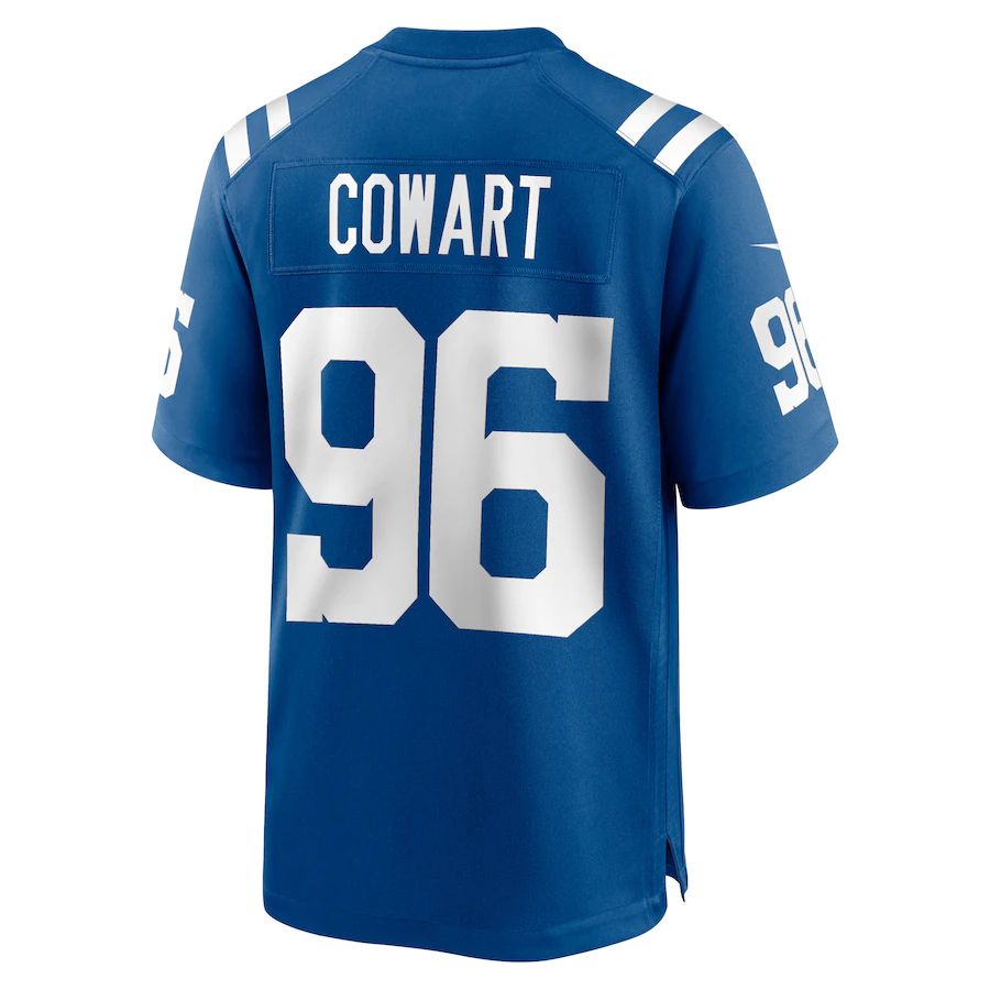 IN.Colts #96 Byron Cowart Royal Game Player Jersey Stitched American Football Jerseys - Main View