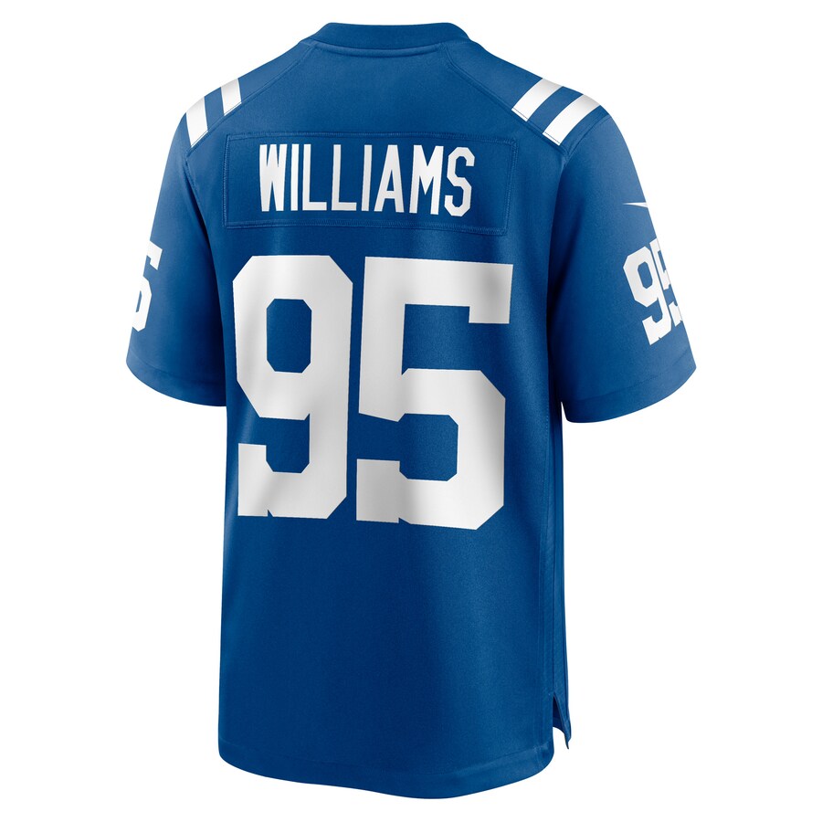 IN.Colts #95 Chris Williams Royal Game Player Jersey Stitched American Football Jerseys - Main View