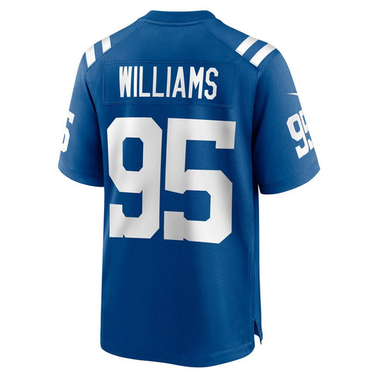 IN.Colts #95 Chris Williams Royal Game Player Jersey Stitched American Football Jerseys - Main View