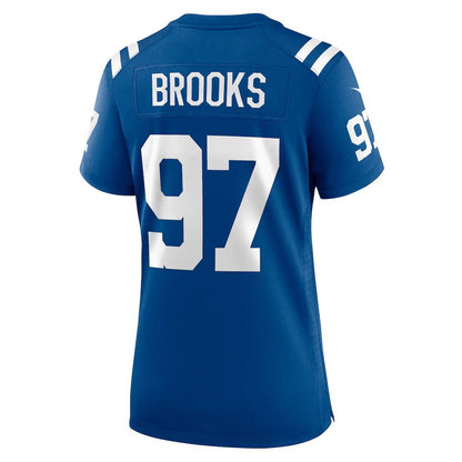IN.Colts #97 Curtis Brooks Royal Player Game Jersey Stitched American Football Jerseys - Main View