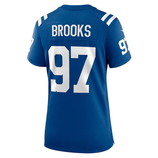 IN.Colts #97 Curtis Brooks Royal Player Game Jersey Stitched American Football Jerseys - Main View