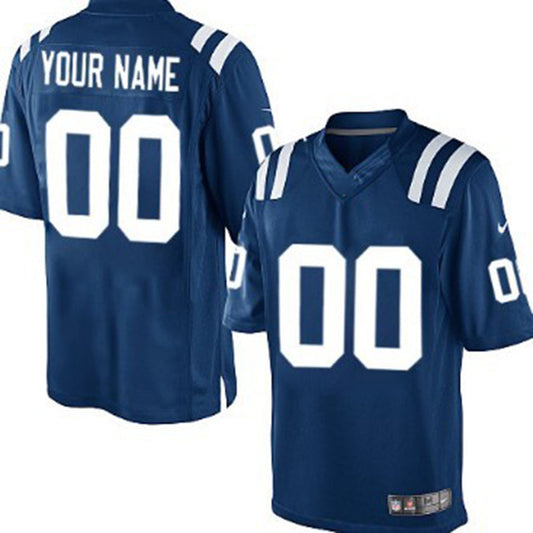 Custom IN.Colts Blue Limited Jersey Stitched American Football Jerseys - Main View