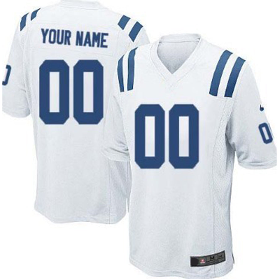Custom IN.Colts White Limited Jersey Stitched American Football Jerseys - Main View