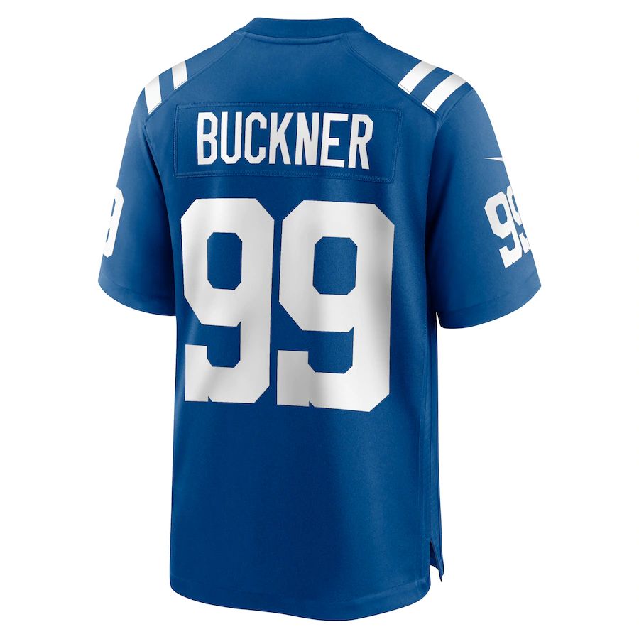 IN.Colts #99 DeForest Buckner Royal Game Jersey Stitched American Football Jerseys - Main View