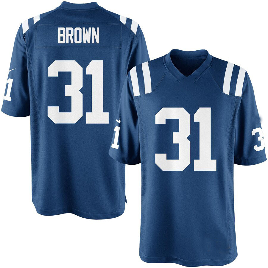IN.Colts #31 Donald Brown Team Color Game Jersey Stitched American Football Jerseys - Main View