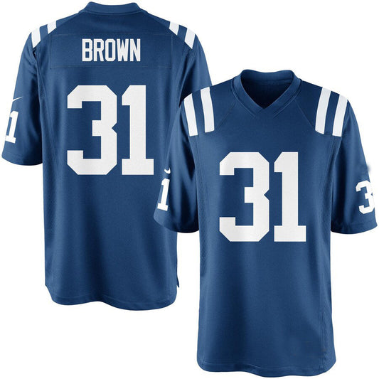 IN.Colts #31 Donald Brown Team Color Game Jersey Stitched American Football Jerseys - Main View