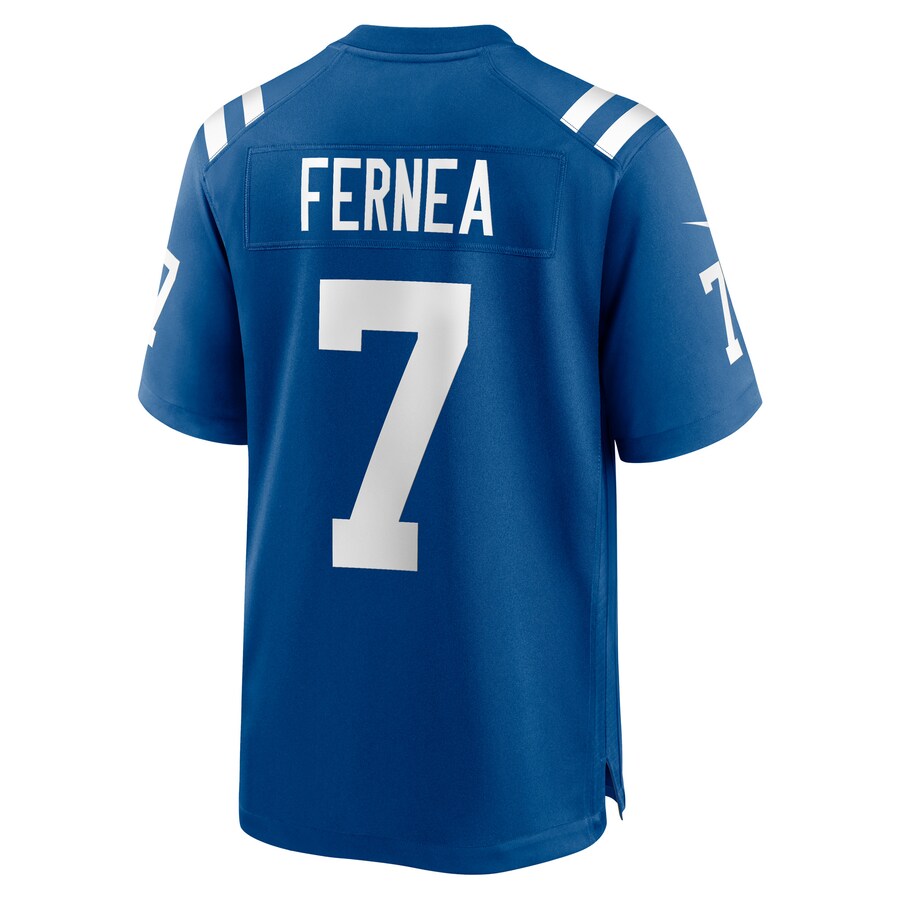 IN.Colts #7 Ethan Fernea Royal Game Player Jersey Stitched American Football Jerseys - Main View
