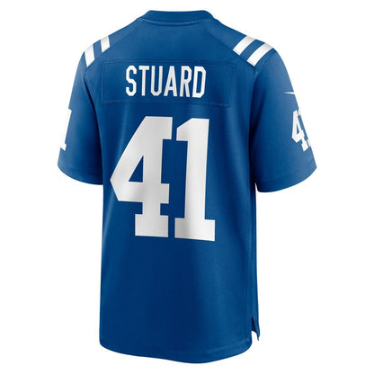 IN.Colts #41 Grant Stuard Royal Game Player Jersey Stitched American Football Jerseys - Main View
