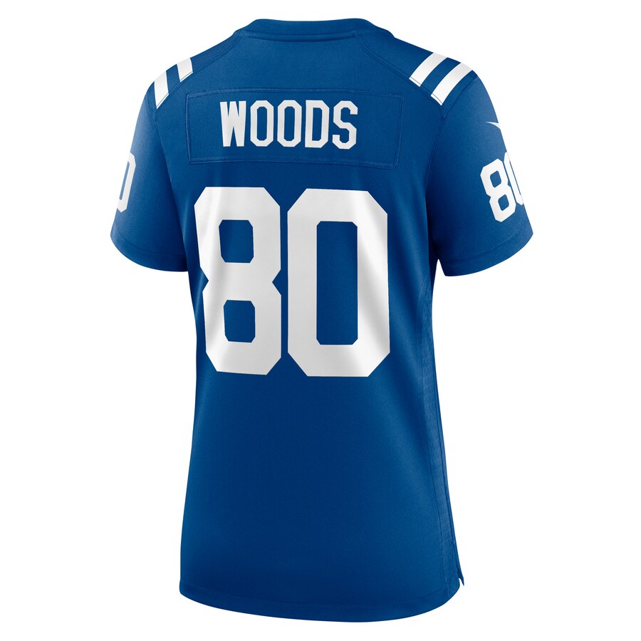 IN.Colts #80 Jelani Woods Royal Player Game Jersey Stitched American Football Jerseys - Main View