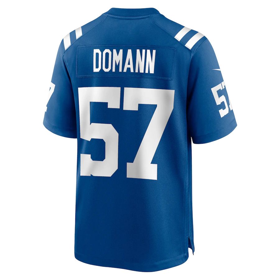 IN.Colts #57 JoJo Domann Royal Game Player Jersey Stitched American Football Jerseys - Main View
