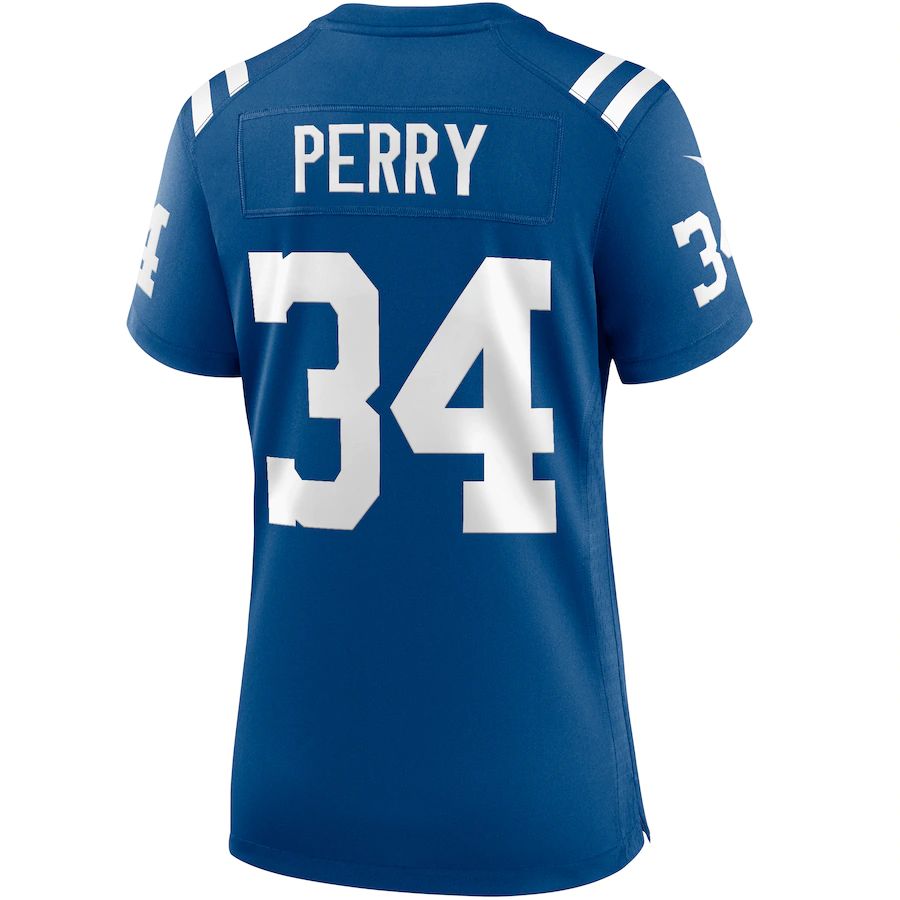 IN.Colts #34 Joe Perry Royal Game Retired Player Jersey Stitched American Football Jerseys - Main View