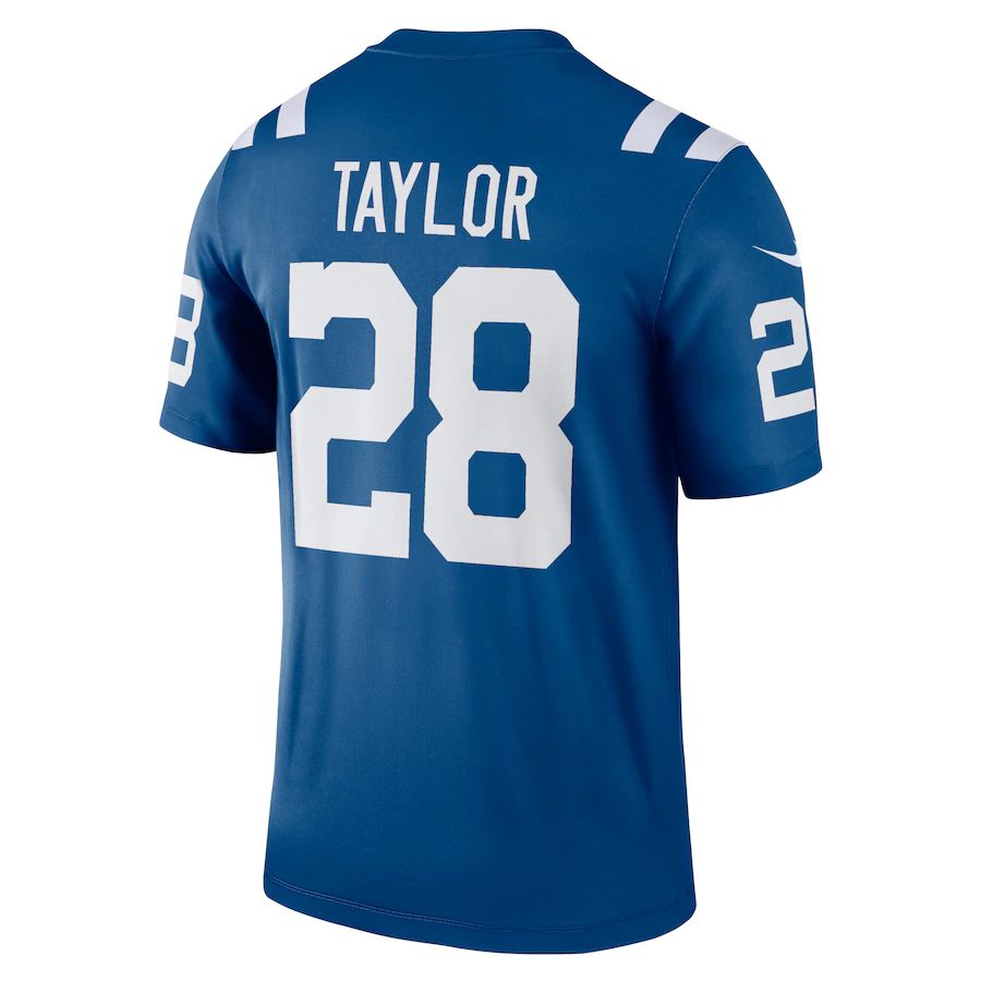 IN.Colts #28 Jonathan Taylor Royal Legend Jersey Stitched American Football Jerseys - Main View