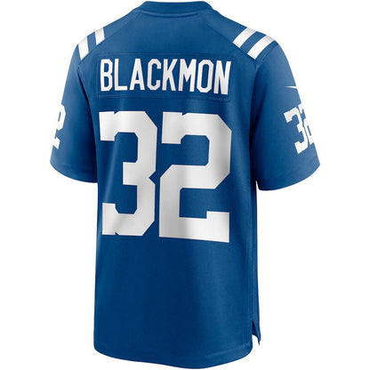 IN.Colts #32 Julian Blackmon Royal Game Jersey Stitched American Football Jerseys - Main View