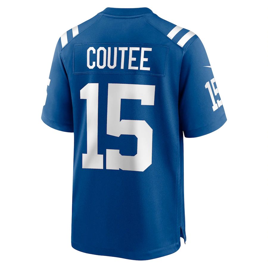 IN.Colts #15 Keke Coutee Royal Game Jersey Stitched American Football Jerseys - Main View