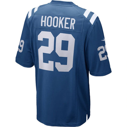 IN.Colts #29 Malik Hooker Royal Game Jersey Stitched American Football Jerseys - Main View