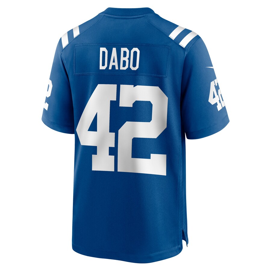 IN.Colts #42 Marcel Dabo Royal Game Player Jersey Stitched American Football Jerseys - Main View