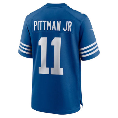 IN.Colts #11 Michael Pittman Jr. Royal Alternate Game Jersey Stitched American Football Jerseys - Main View