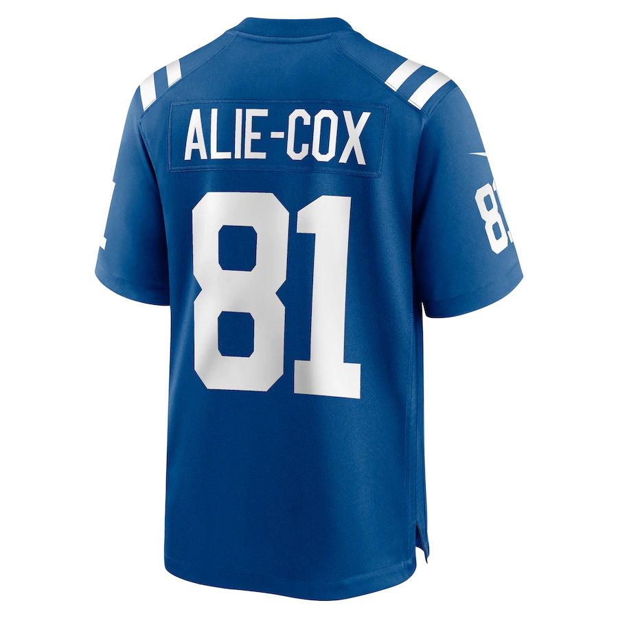 IN.Colts #81 Mo Alie-Cox Royal Team Game Jersey Stitched American Football Jerseys - Main View