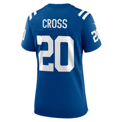 IN.Colts #20 Nick Cross Royal Player Game Jersey Stitched American Football Jerseys - Main View