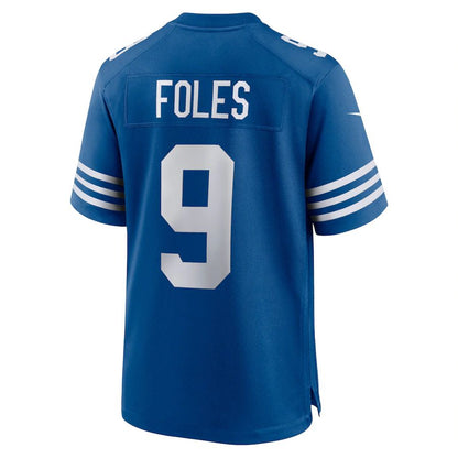 IN.Colts #9 Nick Foles Blue Player Game Jersey Stitched American Football Jerseys - Main View