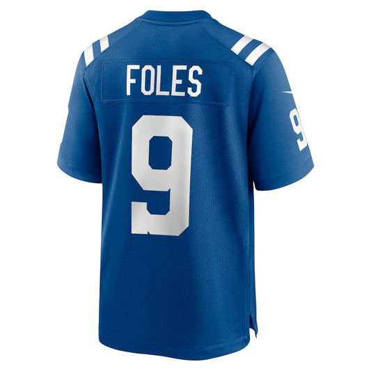 IN.Colts #9 Nick Foles Royal Player Game Jersey Stitched American Football Jerseys - Main View