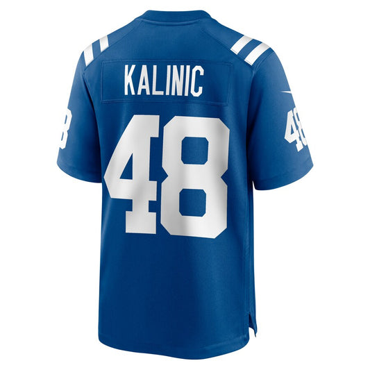 IN.Colts #48 Nikola Kalinic Royal Game Player Jersey Stitched American Football Jerseys - Main View