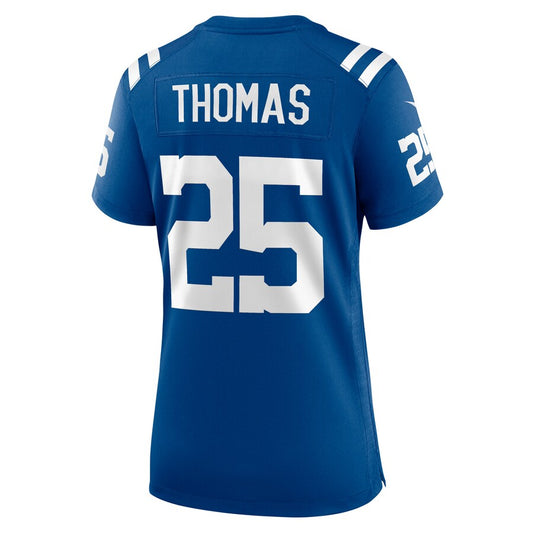 IN.Colts #25 Rodney Thomas II Royal Player Game Jersey Stitched American Football Jerseys - Main View