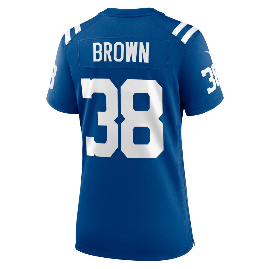 IN.Colts #38 Tony Brown Royal Player Game Jersey Stitched American Football Jerseys - Main View