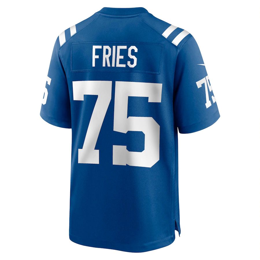 IN.Colts #75 Will Fries Royal Game Jersey Stitched American Football Jerseys - Main View