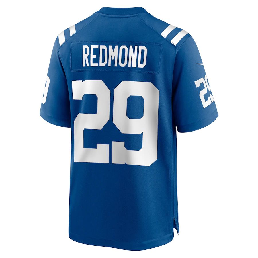 IN.Colts #29 Will Redmond Royal Game Player Jersey Stitched American Football Jerseys - Main View